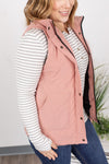 Remy Zip Up Vest - Pink
