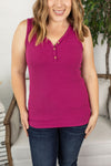 Addison Henley Tank - Berry