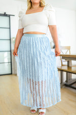 Cascading Ruffles A-Line Skirt