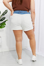 Judy Blue Desiree High Waisted Two-Tone Shorts